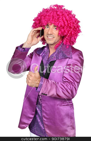 Man on the phone with costume man on the phone with costume stock photo, man on the phone with costume by photography33