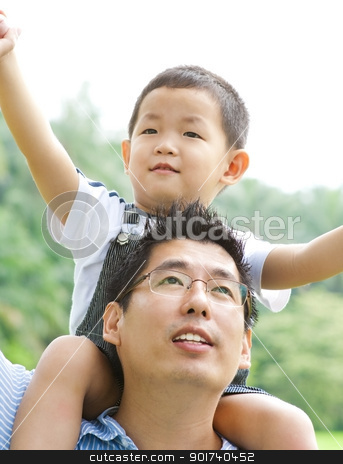 Father & Child Father & Child stock photo, A father playing with his child on a nice summer day. by szefei
