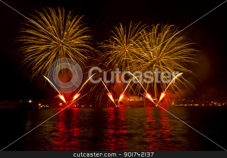 Malta Fireworks Festival Malta Fireworks Festival stock photo, Fireworks over the Grand Harbour - Malta by Lenise Zerafa