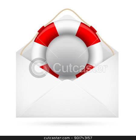 Help mail Help mail stock photo, Help mail. Illustration for design on white background by dvarg