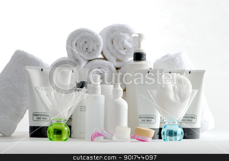 To use this stock image in your creative project, please select the size you need over to the right and click the "Add to Cart" button.
Your downloaded image will come with the Cutcaster watermark removed so don’t worry about the watermark you see on this page. Spa Products stock photo, Various professional spa products arranged on a white background by Dennis Connelly