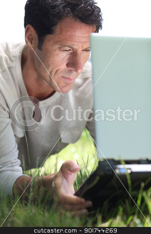 To use this stock image in your creative project, please select the size you need over to the right and click the "Add to Cart" button.
Your downloaded image will come with the Cutcaster watermark removed so don’t worry about the watermark you see on this page. Man working on the grass stock photo, Man working on the grass by photography33