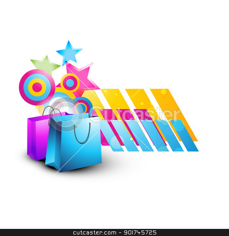 To use this stock image in your creative project, please select the size you need over to the right and click the "Add to Cart" button.
Your downloaded image will come with the Cutcaster watermark removed so don’t worry about the watermark you see on this page. vector shopping bag stock vector clipart, stylish vector shopping bag design by pinnacleanimates