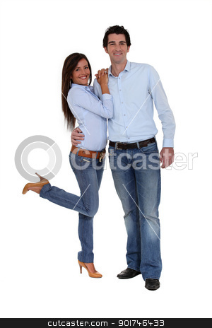 To use this stock image in your creative project, please select the size you need over to the right and click the "Add to Cart" button.
Your downloaded image will come with the Cutcaster watermark removed so don’t worry about the watermark you see on this page. A cute couple. stock photo, A cute couple. by photography33