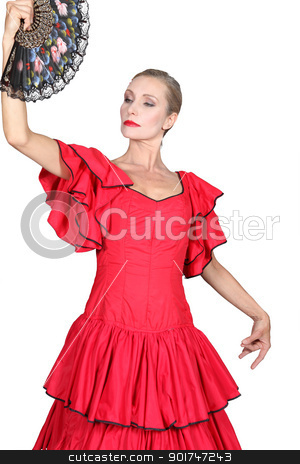 To use this stock image in your creative project, please select the size you need over to the right and click the "Add to Cart" button.
Your downloaded image will come with the Cutcaster watermark removed so don’t worry about the watermark you see on this page. Woman dressed as Spanish senorita stock photo, Woman dressed as Spanish senorita by photography33