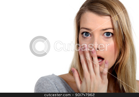 A shocked woman A shocked woman stock photo, A shocked woman by photography33