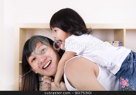 To use this stock image in your creative project, please select the size you need over to the right and click the "Add to Cart" button.
Your downloaded image will come with the Cutcaster watermark removed so don’t worry about the watermark you see on this page. Happy family stock photo, Happy young mother and daughter. by szefei