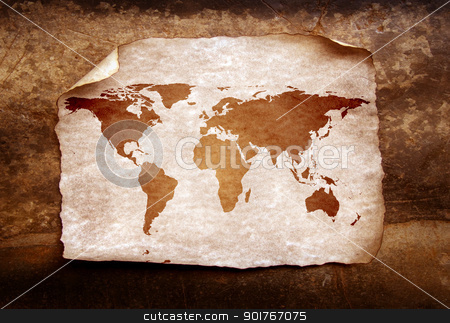 Vintage world map Vintage world map stock photo, Vintage world map,2D digital art by Janaka Dharmasena