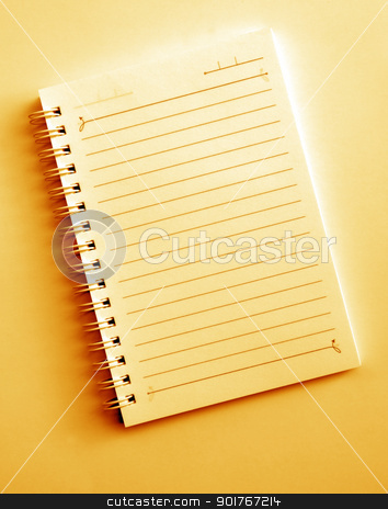 Spiral notepad Spiral notepad stock photo, Close up of blank Spiral notepad by Janaka Dharmasena