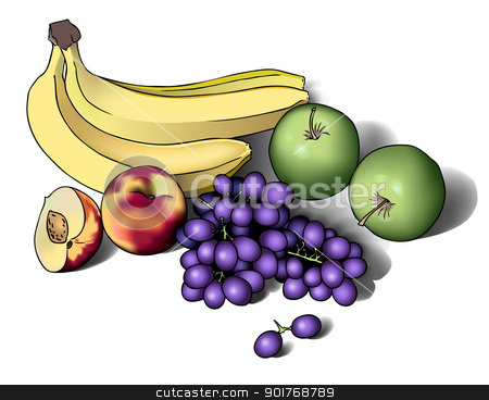 To use this stock image in your creative project, please select the size you need over to the right and click the "Add to Cart" button.
Your downloaded image will come with the Cutcaster watermark removed so don’t worry about the watermark you see on this page. Still life with fruits stock vector clipart, realistic eps 10 vector illustration of fruits by kristyna