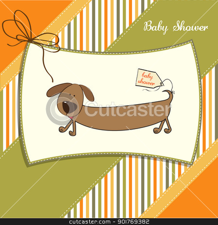 To use this stock image in your creative project, please select the size you need over to the right and click the "Add to Cart" button.
Your downloaded image will come with the Cutcaster watermark removed so don’t worry about the watermark you see on this page. funny shower card with long dog stock vector clipart, funny shower card with long dog by balasoiu