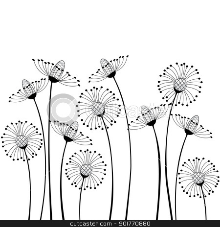 To use this stock image in your creative project, please select the size you need over to the right and click the "Add to Cart" button.
Your downloaded image will come with the Cutcaster watermark removed so don’t worry about the watermark you see on this page. meadow flowers stock vector clipart, meadow flowers on white background by Miroslava Hlavacova