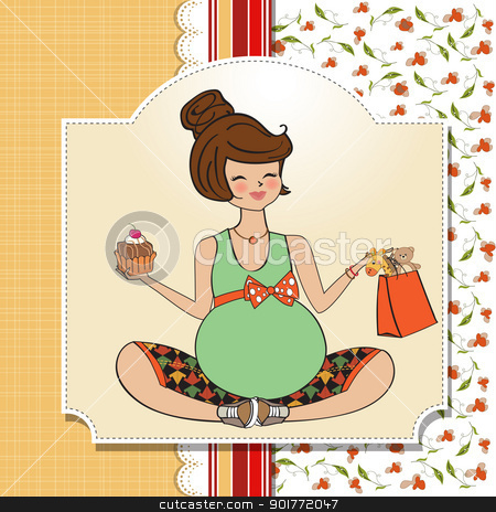 To use this stock image in your creative project, please select the size you need over to the right and click the "Add to Cart" button.
Your downloaded image will come with the Cutcaster watermark removed so don’t worry about the watermark you see on this page. Beautiful pregnant woman stock vector clipart, Beautiful pregnant woman by balasoiu