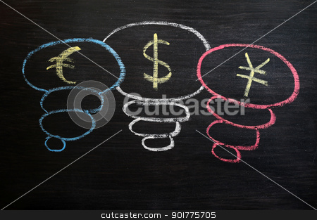 Euro, dollar and yuan symbol drawn with chalk on a blackboard Euro, dollar and yuan symbol drawn with chalk on a blackboard stock photo, Euro, dollar and yuan symbol drawn with chalk on a blackboard by John Young