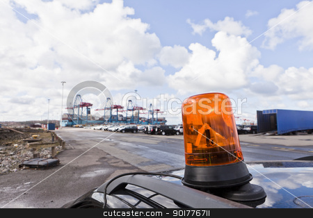 To use this stock image in your creative project, please select the size you need over to the right and click the "Add to Cart" button.
Your downloaded image will come with the Cutcaster watermark removed so don’t worry about the watermark you see on this page. Commercial Dock stock photo, Red Light at the commercial dock by Anne-Louise Quarfoth