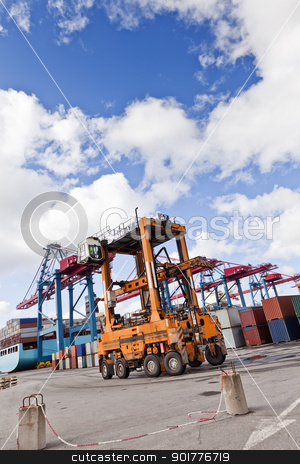 To use this stock image in your creative project, please select the size you need over to the right and click the "Add to Cart" button.
Your downloaded image will come with the Cutcaster watermark removed so don’t worry about the watermark you see on this page. Commercial Dock stock photo, Loading at the commercial dock by Anne-Louise Quarfoth