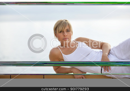 To use this stock image in your creative project, please select the size you need over to the right and click the "Add to Cart" button.
Your downloaded image will come with the Cutcaster watermark removed so don’t worry about the watermark you see on this page. Woman performing yoga outdoors stock photo, Woman performing yoga outdoors by photography33