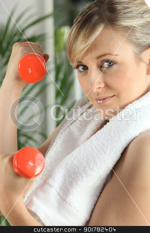 Woman doing exercises with dumbbells woman doing exercises with dumbbells stock photo, woman doing exercises with dumbbells by photography33