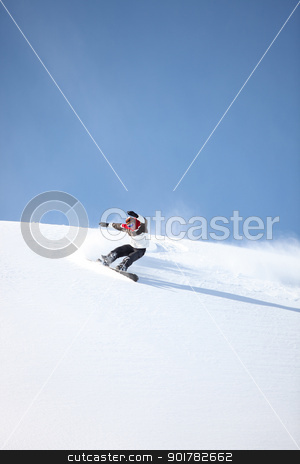 Snowboarder in action Snowboarder in action stock photo, Snowboarder in action by photography33