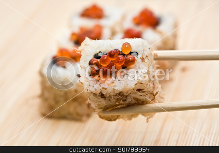 Sushi Sushi stock photo, Traditional Japanese food Sushi, close-up by Alexey Popov