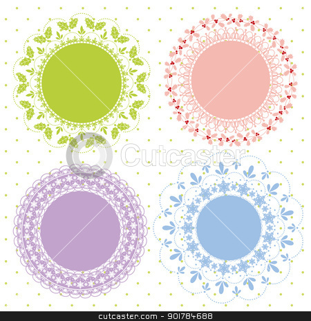Set of ornate vector frames for Christmas Set of ornate vector frames for Christmas stock vector clipart, Set of ornate vector frames for Christmas Holidays by meikis