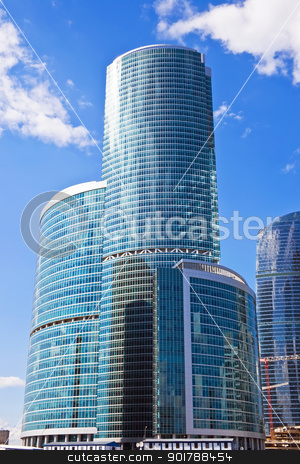 High business skyscrapers high business skyscrapers stock photo, New international skyscrapers business center in Moscow city, Russia by Alexey Popov