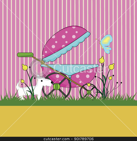 Baby arrival background baby arrival background stock vector clipart, baby stuff for baby arrival, newborn, celebration and others by glossygirl21