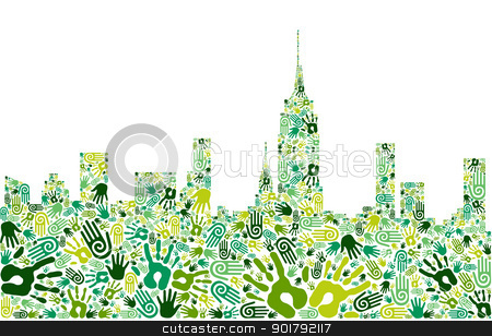 To use this stock image in your creative project, please select the size you need over to the right and click the "Add to Cart" button.
Your downloaded image will come with the Cutcaster watermark removed so don’t worry about the watermark you see on this page. Go green hands city skyline background stock vector clipart, Go green crowd human hands icons in city skyline composition isolated over white. Vector file layered for easy manipulation and custom coloring by Cienpies Design