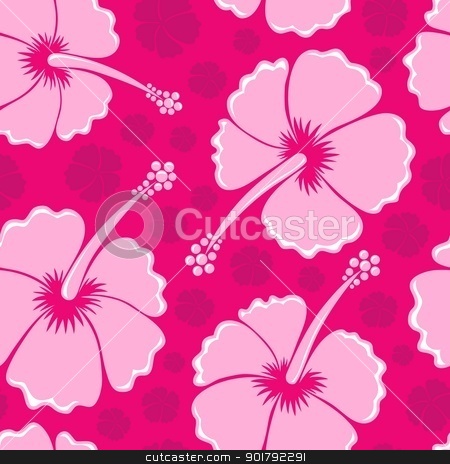 Hibiscus seamless background 3 Hibiscus seamless background 3 stock vector clipart, Hibiscus seamless background 3 - vector illustration. by Klara Viskova