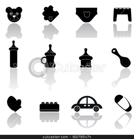 To use this stock image in your creative project, please select the size you need over to the right and click the "Add to Cart" button.
Your downloaded image will come with the Cutcaster watermark removed so don’t worry about the watermark you see on this page. baby icons stock vector clipart, baby icons for web, baby stuff and others by glossygirl21