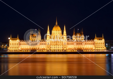 To use this stock image in your creative project, please select the size you need over to the right and click the "Add to Cart" button.
Your downloaded image will come with the Cutcaster watermark removed so don’t worry about the watermark you see on this page. Budapest Parliament stock photo, Budapest Parliament at night with reflection in Danube river by Ioan Panaite