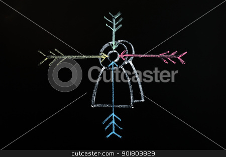 To use this stock image in your creative project, please select the size you need over to the right and click the "Add to Cart" button.
Your downloaded image will come with the Cutcaster watermark removed so don’t worry about the watermark you see on this page. Target your customers stock photo, Chalk drawing concept of