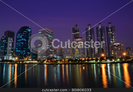 To use this stock image in your creative project, please select the size you need over to the right and click the "Add to Cart" button.
Your downloaded image will come with the Cutcaster watermark removed so don’t worry about the watermark you see on this page. Bangkok city stock photo, Bangkok city in night shot with reflection by boonsom