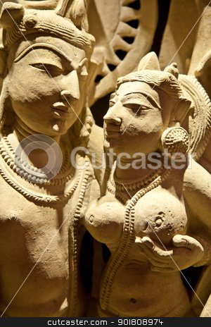 To use this stock image in your creative project, please select the size you need over to the right and click the "Add to Cart" button.
Your downloaded image will come with the Cutcaster watermark removed so don’t worry about the watermark you see on this page. Holy couple stock photo, North-East India, X Century A.D., Basalt by Perseomedusa