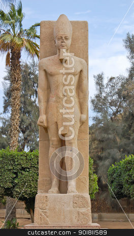 To use this stock image in your creative project, please select the size you need over to the right and click the "Add to Cart" button.
Your downloaded image will come with the Cutcaster watermark removed so don’t worry about the watermark you see on this page. Standing Ramses II statue stock photo, Standing statue of Ramses II in open air museum of Memphis, Egyp by boonsom