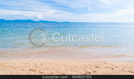 To use this stock image in your creative project, please select the size you need over to the right and click the "Add to Cart" button.
Your downloaded image will come with the Cutcaster watermark removed so don’t worry about the watermark you see on this page. Landscape of beach in Samui Island Thailand stock photo, Landscape of beach in Samui Island Thailand by jakgree