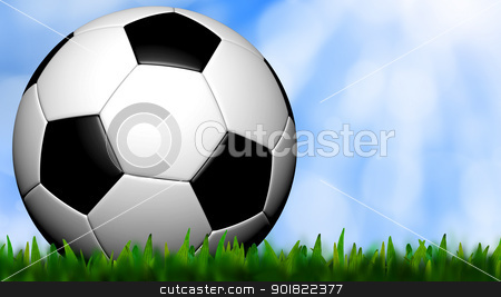 To use this stock image in your creative project, please select the size you need over to the right and click the "Add to Cart" button.
Your downloaded image will come with the Cutcaster watermark removed so don’t worry about the watermark you see on this page. football in green grass over a sky stock photo, football in green grass over a sky by jakgree