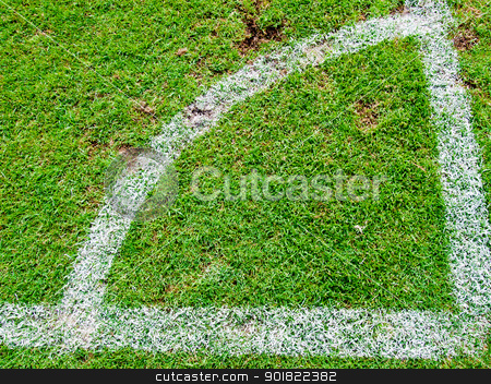 To use this stock image in your creative project, please select the size you need over to the right and click the "Add to Cart" button.
Your downloaded image will come with the Cutcaster watermark removed so don’t worry about the watermark you see on this page. Green soccer field , Corner Kick from top view stock photo, Green soccer field , Corner Kick from top view by jakgree