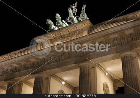 To use this stock image in your creative project, please select the size you need over to the right and click the "Add to Cart" button.
Your downloaded image will come with the Cutcaster watermark removed so don’t worry about the watermark you see on this page. Brandenburg Gate at Night stock photo, The Brandenburg Gate in Berlin. by Chris Dorney