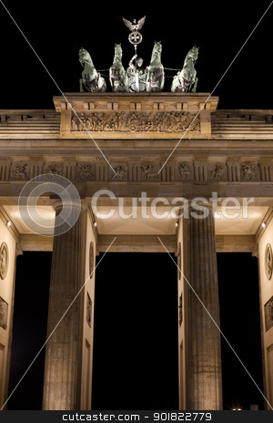 To use this stock image in your creative project, please select the size you need over to the right and click the "Add to Cart" button.
Your downloaded image will come with the Cutcaster watermark removed so don’t worry about the watermark you see on this page. The Brandenburg Gate at Night stock photo, The Brandenburg Gate in Berlin. by Chris Dorney