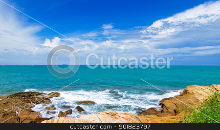 To use this stock image in your creative project, please select the size you need over to the right and click the "Add to Cart" button.
Your downloaded image will come with the Cutcaster watermark removed so don’t worry about the watermark you see on this page. Idyllic Scene Beach at Samed Island,Thailand stock photo, Idyllic Scene Beach at Samed Island,Thailand by jakgree