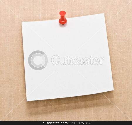To use this stock image in your creative project, please select the size you need over to the right and click the "Add to Cart" button.
Your downloaded image will come with the Cutcaster watermark removed so don’t worry about the watermark you see on this page. Note stock photo, Note white paper tacked on a wall by Alexey Popov