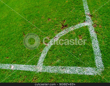 To use this stock image in your creative project, please select the size you need over to the right and click the "Add to Cart" button.
Your downloaded image will come with the Cutcaster watermark removed so don’t worry about the watermark you see on this page. Green soccer field , Corner Kick from top view stock photo, Green soccer field , Corner Kick from top view by jakgree