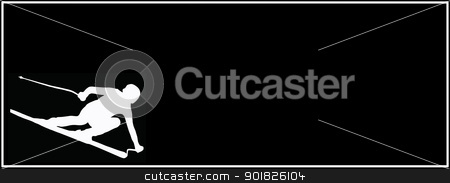 To use this stock image in your creative project, please select the size you need over to the right and click the "Add to Cart" button.
Your downloaded image will come with the Cutcaster watermark removed so don’t worry about the watermark you see on this page. Skier on Sport Card stock photo, Skier on Black and White Isolated Card by Snap2Art