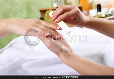 To use this stock image in your creative project, please select the size you need over to the right and click the "Add to Cart" button.
Your downloaded image will come with the Cutcaster watermark removed so don’t worry about the watermark you see on this page. Female hands and manicure related objects stock photo, Female hands and manicure related objects in spa salon by Sergey Nivens