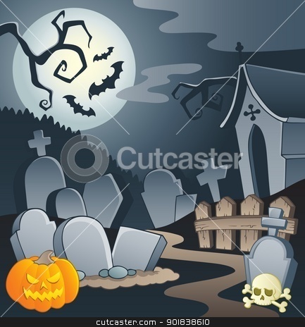 To use this stock image in your creative project, please select the size you need over to the right and click the "Add to Cart" button.
Your downloaded image will come with the Cutcaster watermark removed so don’t worry about the watermark you see on this page. Cemetery theme image 1 stock vector clipart, Cemetery theme image 1 - vector illustration. by Klara Viskova