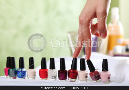 To use this stock image in your creative project, please select the size you need over to the right and click the "Add to Cart" button.
Your downloaded image will come with the Cutcaster watermark removed so don’t worry about the watermark you see on this page. Female hands and manicure related objects stock photo, Female hands and manicure related objects in spa salon by Sergey Nivens