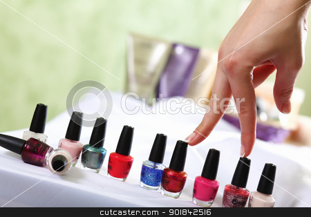 To use this stock image in your creative project, please select the size you need over to the right and click the "Add to Cart" button.
Your downloaded image will come with the Cutcaster watermark removed so don’t worry about the watermark you see on this page. Female hands and manicure related objects stock photo, Female hands and manicure related objects in spa salon by Sergey Nivens
