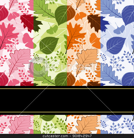 To use this stock image in your creative project, please select the size you need over to the right and click the "Add to Cart" button.
Your downloaded image will come with the Cutcaster watermark removed so don’t worry about the watermark you see on this page. Colorful four season leaves seamless pattern stock vector clipart, Colorful four season leaves seamless pattern background by meikis