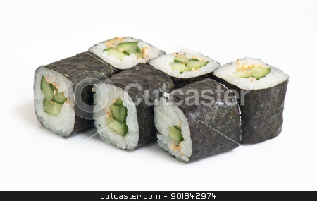 To use this stock image in your creative project, please select the size you need over to the right and click the "Add to Cart" button.
Your downloaded image will come with the Cutcaster watermark removed so don’t worry about the watermark you see on this page. Various kinds of sushi and sashimi stock photo, Various kinds of sushi and sashimi by Evgeniy Ovchinnikov
